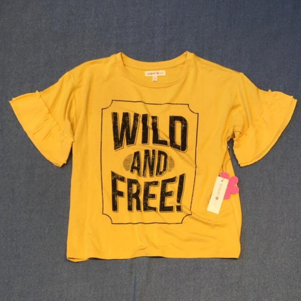 WILD AND FREE RUFFLE TOP BY PAPER FLOWER